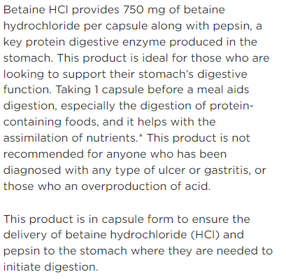 Betaine HCL