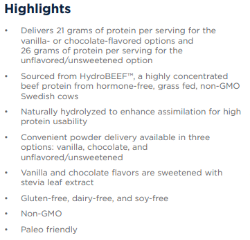 Beef Protein - Vanilla